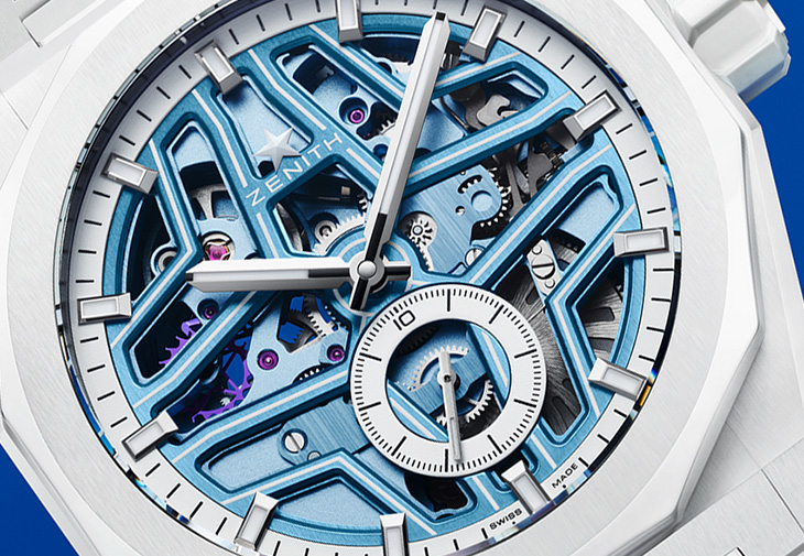 ZENITH真力時Defy Skyline Skeleton White Surfer Ceramic「白色衝浪者」陶瓷鏤空腕錶