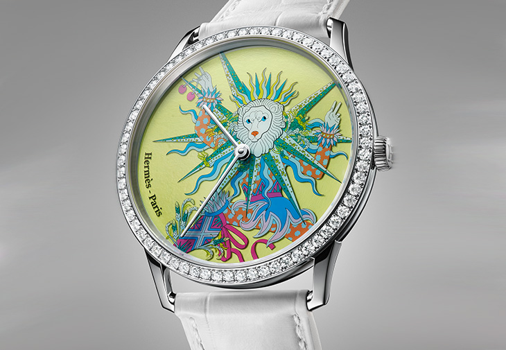 愛馬仕HERMÈS Slim d’Hermès Le Scre des saisons工藝腕錶