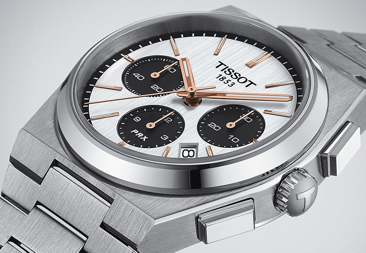 天梭TISSOT PRX Valjoux計時碼錶