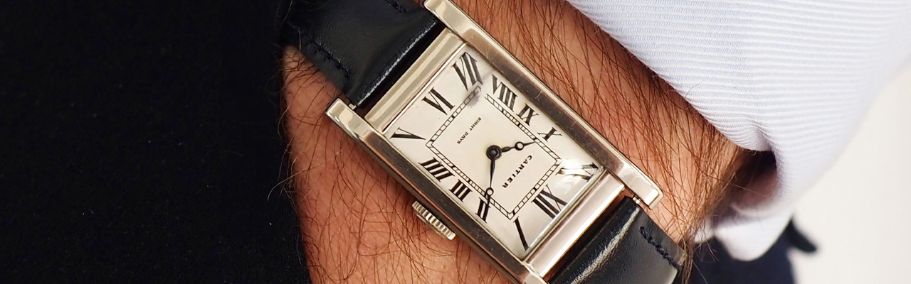 Sotheby's蘇富比 Cartier卡地亞Tank Allongée古董腕錶