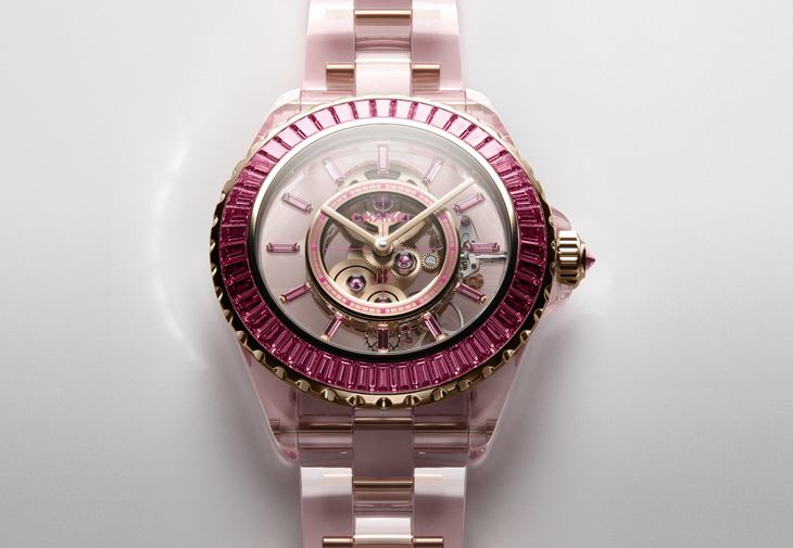 CHANEL香奈兒J12 X-Ray粉紅腕錶