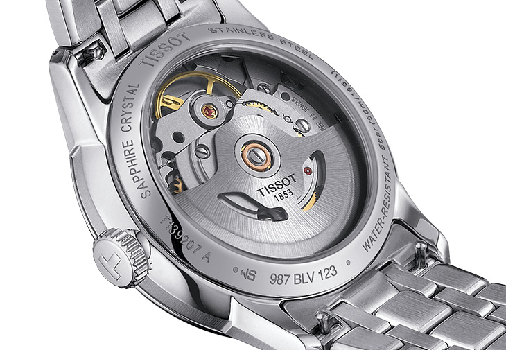天梭表TISSOT Chemin Des Tourelles杜魯爾系列34mm自動腕錶