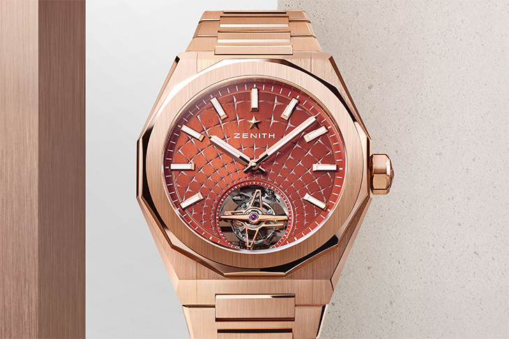 ZENITH真力時Defy系列挑戰天際線系列玫瑰金陀飛輪腕錶