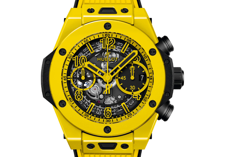 宇舶HUBLOT Big Bang Unico魔力黃陶瓷計時碼錶