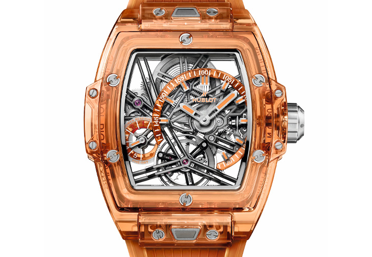 HUBLOT 宇舶 Spirit of Big Bang冰橙藍寶石陀飛輪五日鍊腕錶