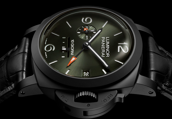 PANERAI沛納海Luminor系列陶瓷腕錶Dieci Giorni GMT