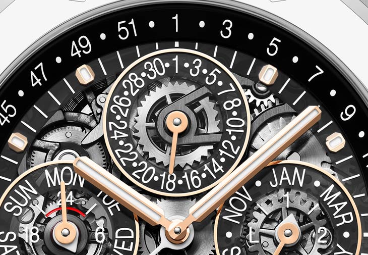 愛彼AUDEMARS PIGUET皇家橡樹鏤空萬年曆腕錶