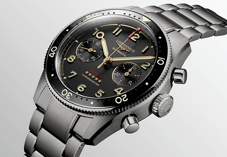 浪琴表LONGINES Spirit Flyback先行者系列飛返計時鈦金屬腕錶