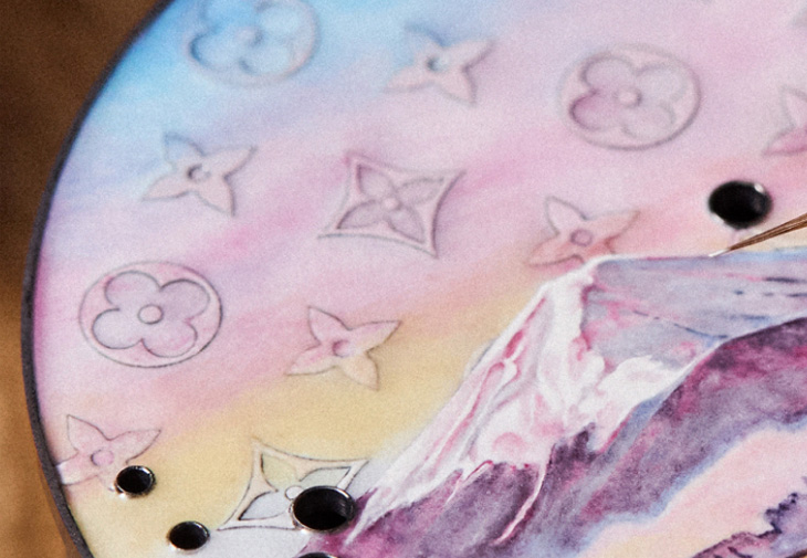 LOUIS VUITTON路易威登Escales Autour du Monde系列Escale au Mont Fuji懷錶