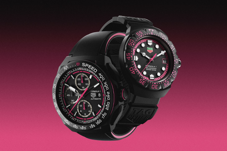 粉色魅力點亮F1卡達大獎賽／泰格豪雅Formula 1腕錶螢光粉限量版