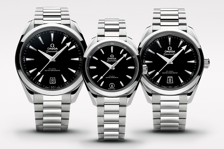 經典之作同時推出三種尺寸 歐米茄海馬系列Aqua Terra黑色錶盤