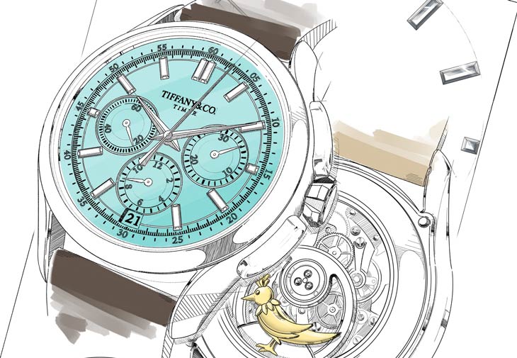 Tiffany & Co. 蒂芙尼 Tiffany Timer鉑金計時碼錶