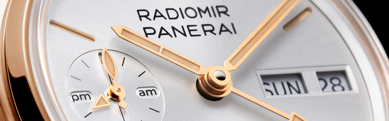 PANERAI沛納海Radiomir萬年曆兩地時間Goldtech™腕錶