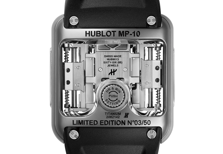 HUBLOT宇舶MP-10雙垂直自動上鍊陀飛輪腕錶