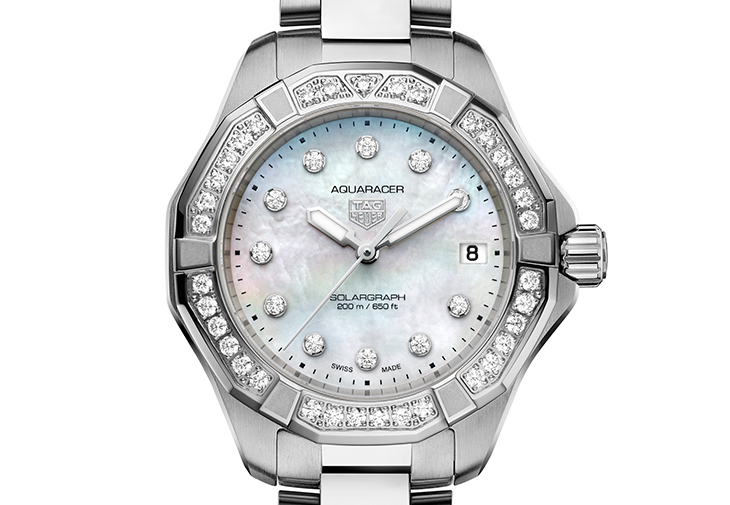 泰格豪雅TAG Heuer Aquaracer Professional 200 Solargraph 34毫米太陽能腕錶