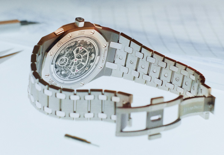 AUDEMARS PIGUET愛彼Royal Oak皇家橡樹系列「JUMBO」超薄自動上鏈飛行陀飛輪計時碼錶RD#5「150週年紀念」款