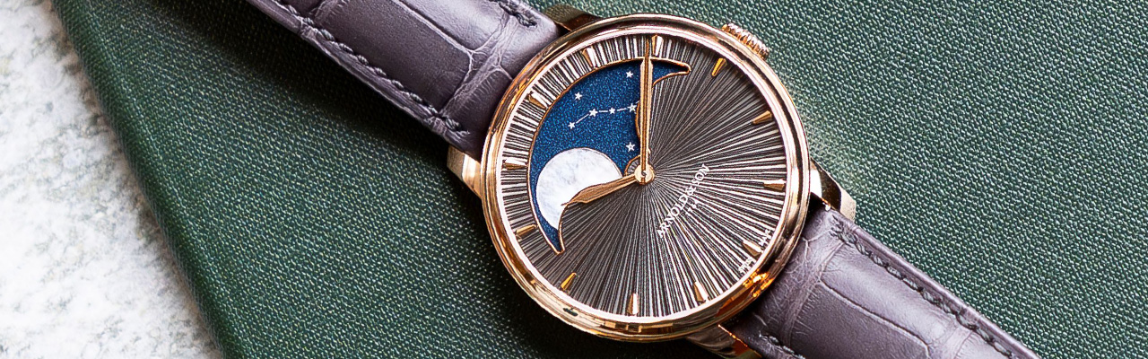 ARNOLD & SON Perpetual Moon 41.5懸崖灰月相腕錶