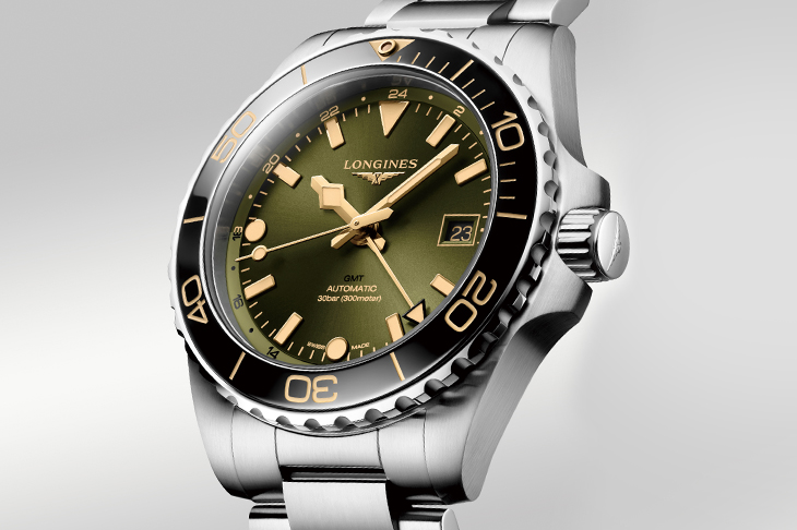 LONGINES HydroConquest GMT深海征服者系列兩地時區腕錶