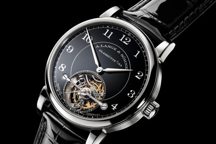 鉑金與黑琺瑯相映生輝  朗格1815 Tourbillon陀飛輪腕錶