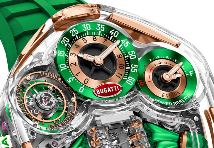 JACOB & CO. Bugatti Tourbillon藍寶石水晶腕錶