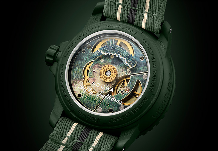 SWATCH Bioceramic Scuba Fifty Fathoms GREEN ABYSS