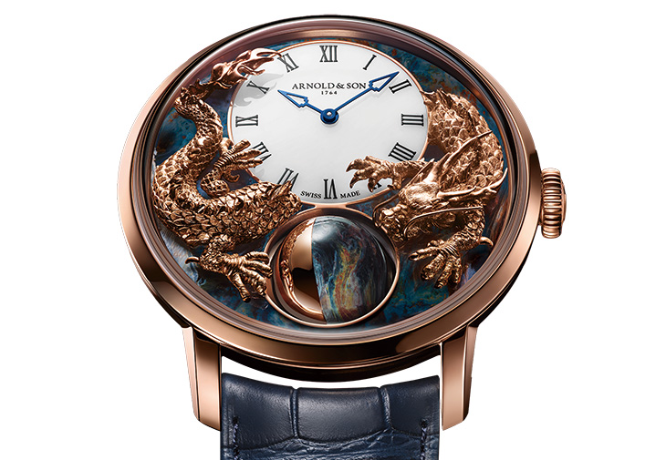 ARNOLD & SON亞諾錶Luna Magna皓月紅金《龍年》腕錶