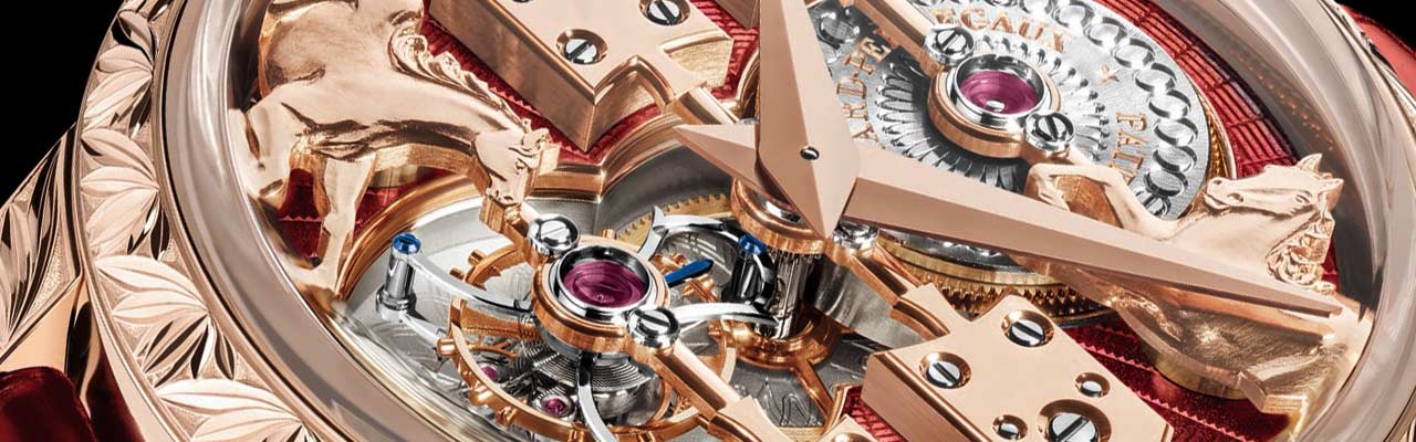 芝柏表GIRARD-PERREGAUX金橋系列La Esmeralda神秘駿馬陀飛輪腕錶