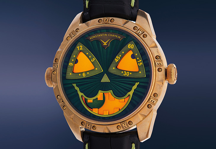 KONSTANTIN CHAYKIN Halloween Green Pumpkin Head