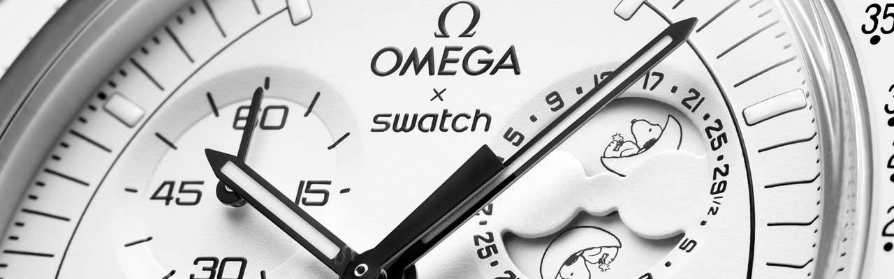 SWATCH 史努比Bioceramic MoonSwatch Mission To The Moonphase月相腕錶