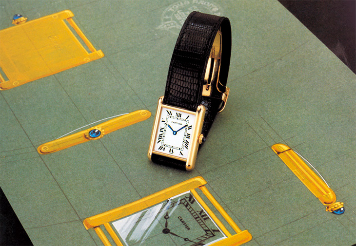 CARTIER 卡地亞 Santos Tank Baignoire 造型