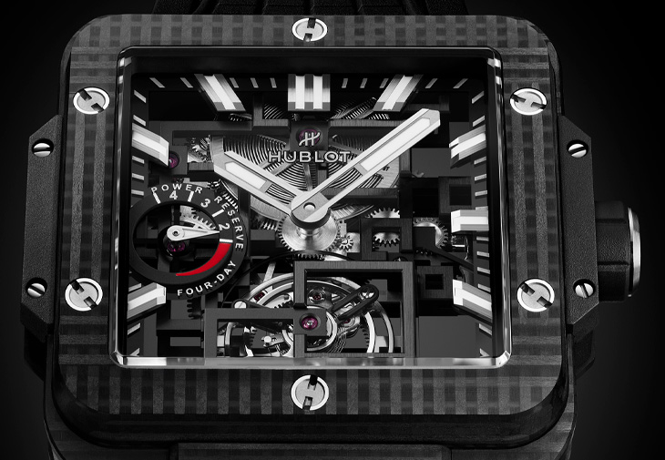 HUBLOT宇舶Square Bang陀飛輪四日動力儲存腕錶