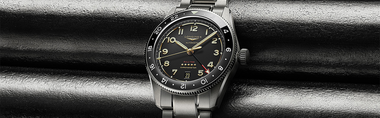 LONGINES浪琴表先行者系列Spirit Zulu Time Titanium腕錶