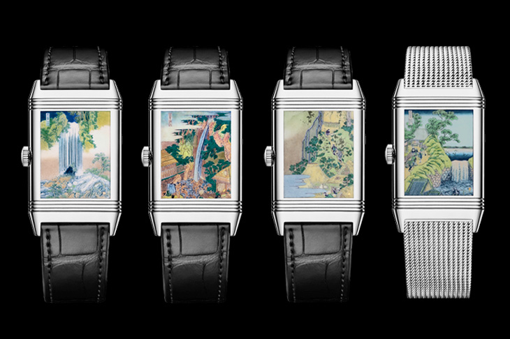 葛飾北齋四幅名畫微繪／積家Reverso Tribute Enamel翻轉系列琺瑯腕錶