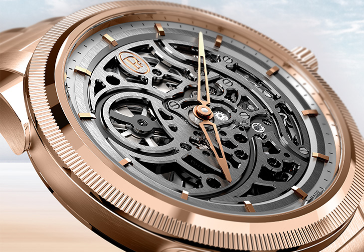 Tonda PF鏤空玫瑰金腕錶