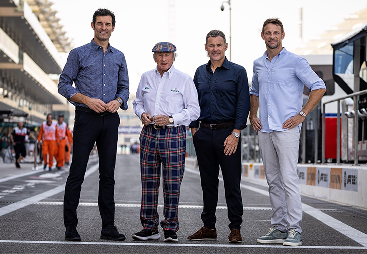 Mark Webber、Sir Jackie Stewart、Tom Kristensen、Jenson Button