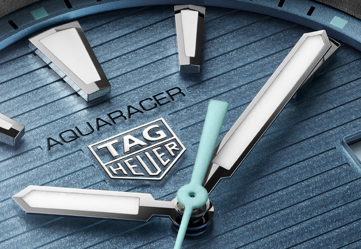 TAG Heuer泰格豪雅Aquaracer Professional 200 Solargraph 太陽能腕錶冰藍面款