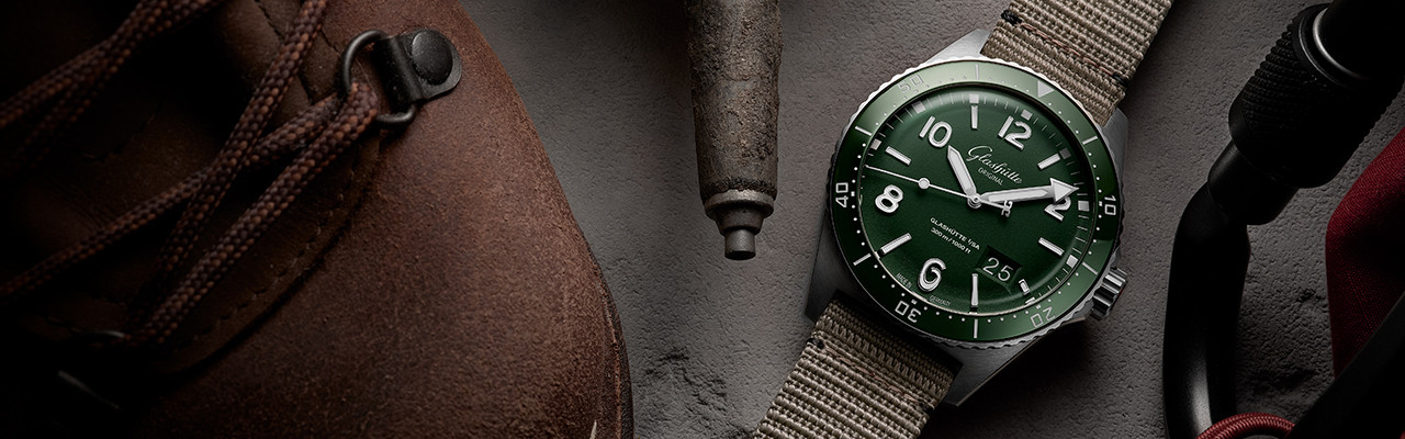 格拉蘇蒂原創GLASHÜTTE ORIGINAL蘆葦綠SeaQ大日曆腕錶