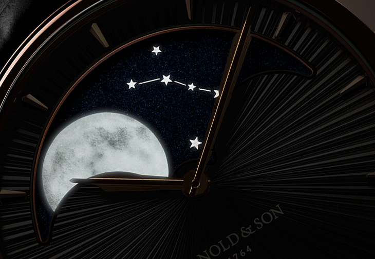 ARNOLD & SON Perpetual Moon 41.5懸崖灰月相腕錶