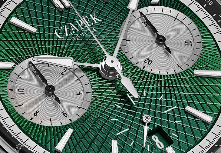 CZAPEK CIE Faubourg de Cracovie Victory Green 計時腕錶