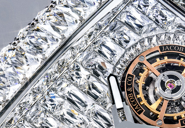 JACOB & CO. Billionaire 雙陀飛輪 Angel Cut 鑽石腕錶