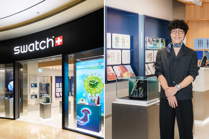 SWATCH台北101全新概念店開幕 金曲歌王盧廣仲帥氣展現腕間魅力