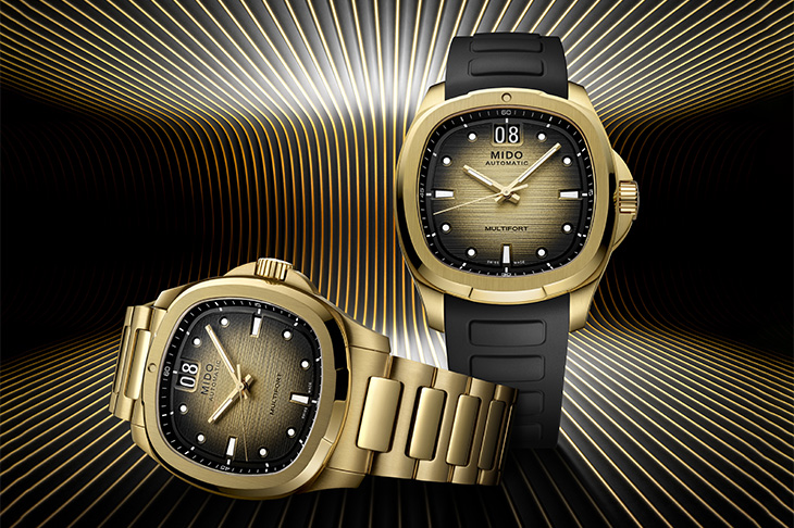 復古方框與八角線條閃耀細緻光澤／美度表Multifort TV Big Date、Multifort 8 Two Crowns