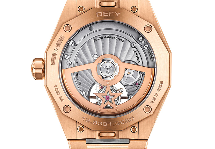 ZENITH真力時Defy系列挑戰天際線系列玫瑰金陀飛輪腕錶