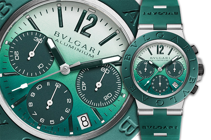 義大利海岸夏日假期  BVLGARI Aluminium Smeraldo計時腕錶