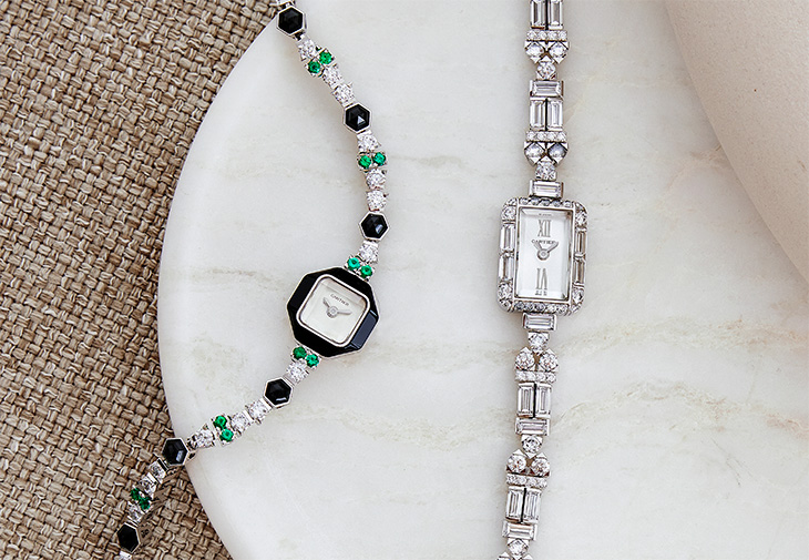 CARTIER卡地亞Baignoire de Cartier全鋪鑽腕錶