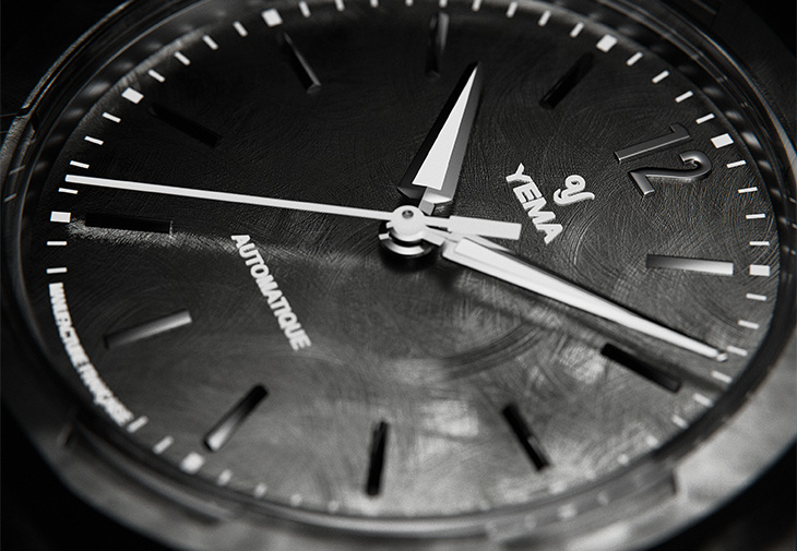 YEMA野馬Wristmaster Traveller CMM.20系列黑色手工刷紋限量版腕錶