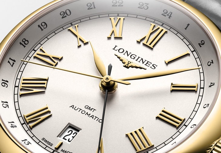 LONGINES巨擘系列兩地時區腕錶