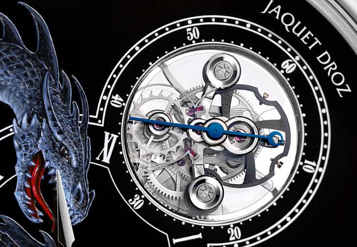 雅克德羅JAQUET DROZ Dragon John Howe白金陀飛輪腕錶