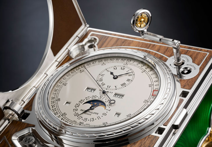 PATEK PHILIPPE百達翡麗27000M-001萬年曆跳秒桌鐘