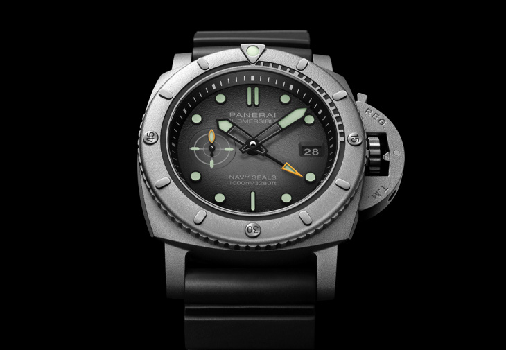 PANERAI沛納海 Submersible Navy SEALs Afniotech™ 鉿金屬體驗版腕錶 PAM01089